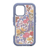 Coque Otterbox Defender XT Clear Pro pour iPhone 16 avec MagSafe Series – Transparent/Violet – Fleurs sauvages