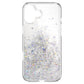 Coque transparente Starfield 3D Glitter pour iPhone 16 Plus