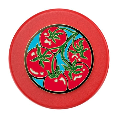 PopGrip pour MagSafe rond avec bague d'adaptation Tomate Rosso