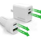 HyperGear 20W White Dual Port USB-A + USB-C CLA + Wall Charger Bundle Pack