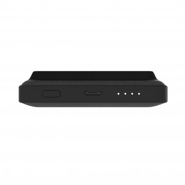 mophie universal battery snap+ juice pack mini wallet - black