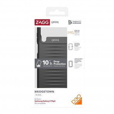Coque Bridgetown Gear4 D3O pour Samsung Galaxy Z Flip4 5G - Noir 