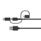 Otterbox 5,000 mAh 3-in-1 Portable Power Bank Mobile Charging Kit - Black