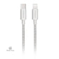 HyperGear 6 ft. 180cm USB-C to Lightning Braided Charge and Sync Cable - White